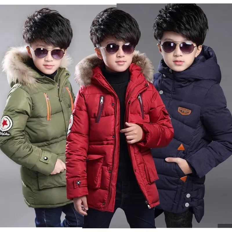 Heavy Warm Winter Hooded  Jacket for Boys 