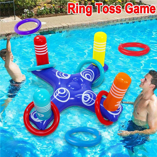 Swimming Pool Ring Game Inflatable Ring Throwing Ferrule